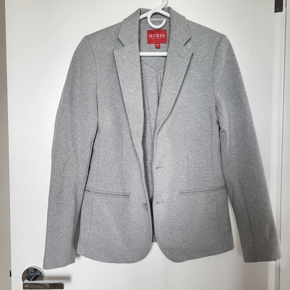 Guess Men Blazer Jacket Light Grey - Picture 6 of 12